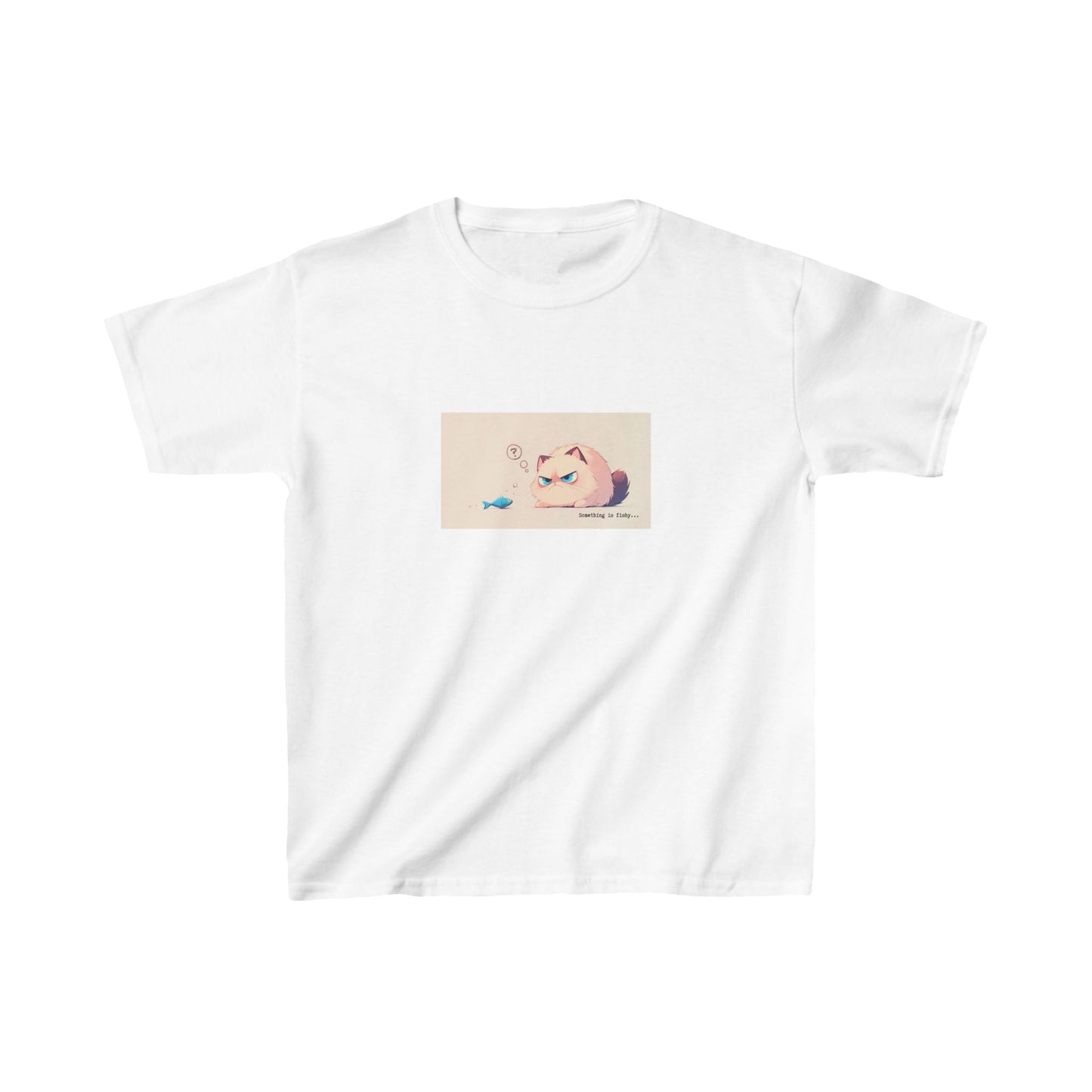 Kids Heavy Cotton™ Tee "Something is Fishy" T-shirts