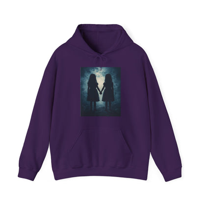 Unisex Heavy Blend™ Hooded Sweatshirt "Horror Twins" Halloween Series