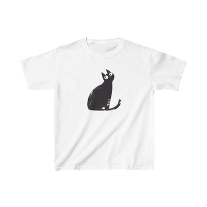 Kids Heavy Cotton™ Tee "Black Cat" T-shirts Halloween series