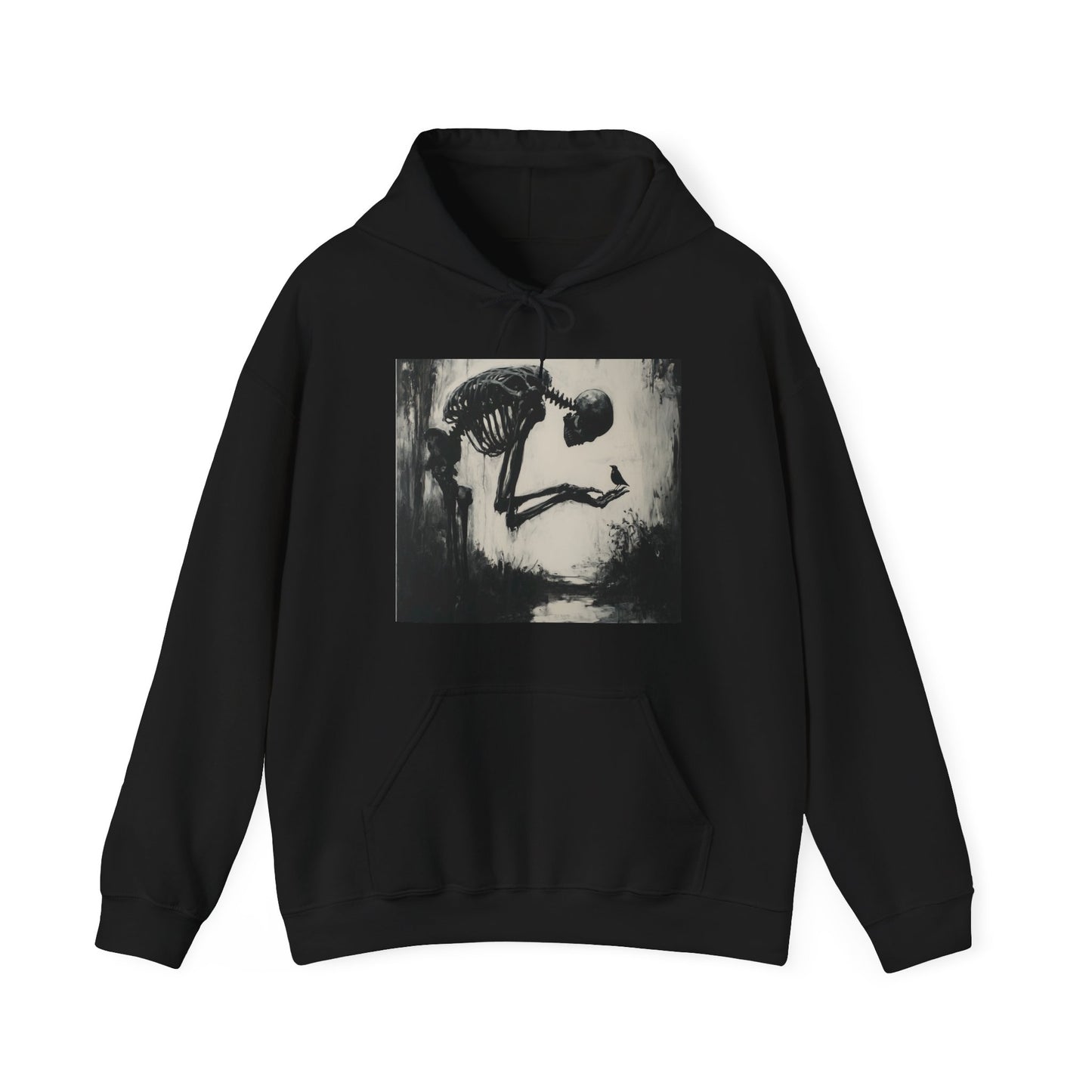 Unisex Heavy Blend™ Hooded Sweatshirt "Skull and the bird"