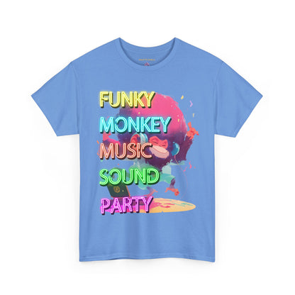 Unisex Heavy Cotton Tee "Funky Monkey Disco Music" T-Shirt