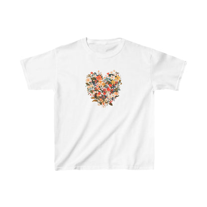 Kids Heavy Cotton™ Tee "Heart Flower" T-shirts