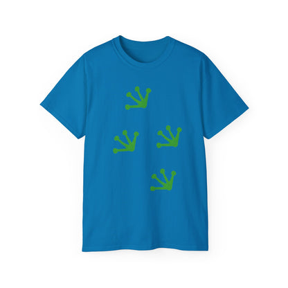 Unisex Ultra Cotton Tee "Frog Footprints" T-Shirt