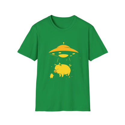 Unisex Softstyle T-Shirt "UFO and Pig"