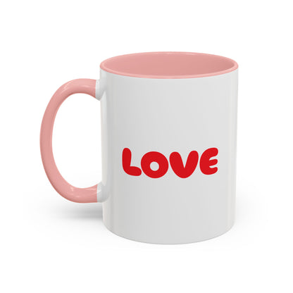 Accent Coffee Mug (11, 15oz) "Heart Flower"