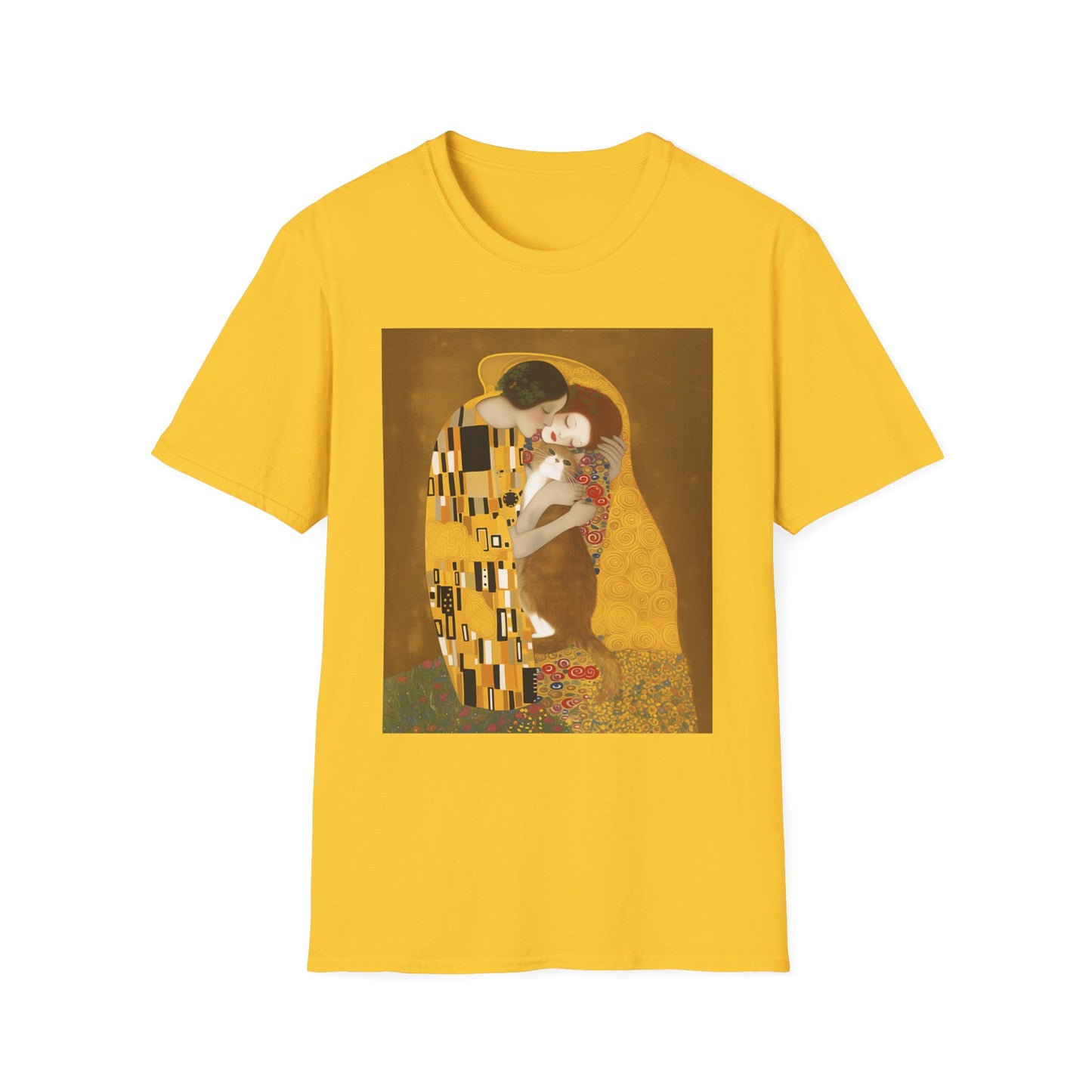 Unisex Softstyle T-Shirt "The Kiss and the Cat"