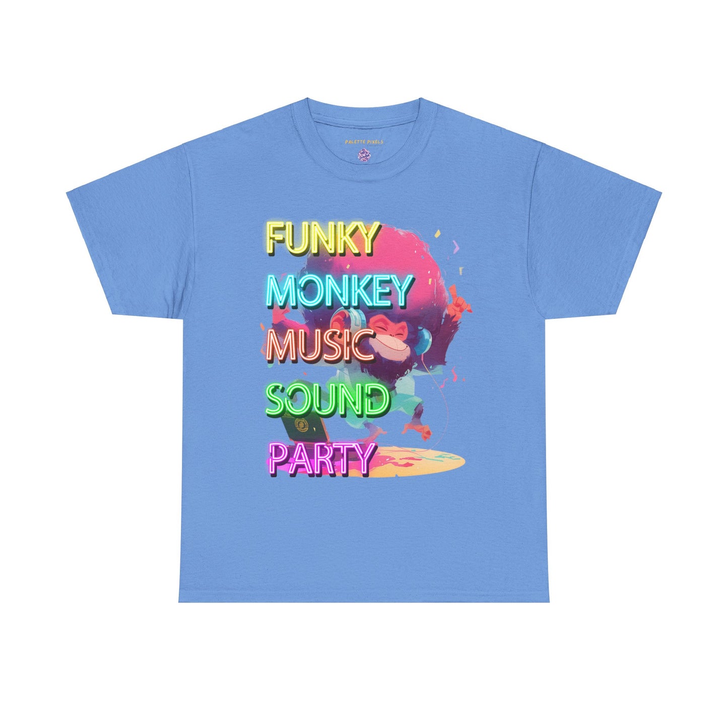 Unisex Heavy Cotton Tee "Funky Monkey Disco Music" T-Shirt