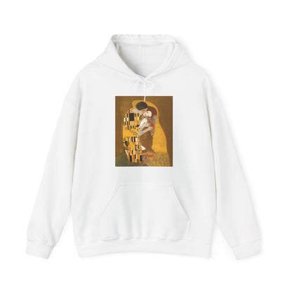 Unisex Heavy Blend™ Hooded Sweatshirt "The Kiss and the Cat" Joke Art Series