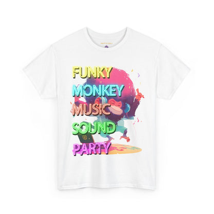 Unisex Heavy Cotton Tee "Funky Monkey Disco Music" T-Shirt