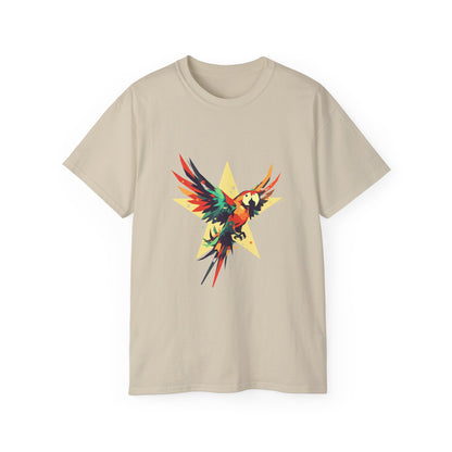 Unisex Ultra Cotton Tee "Star Parrot" T-Shirt