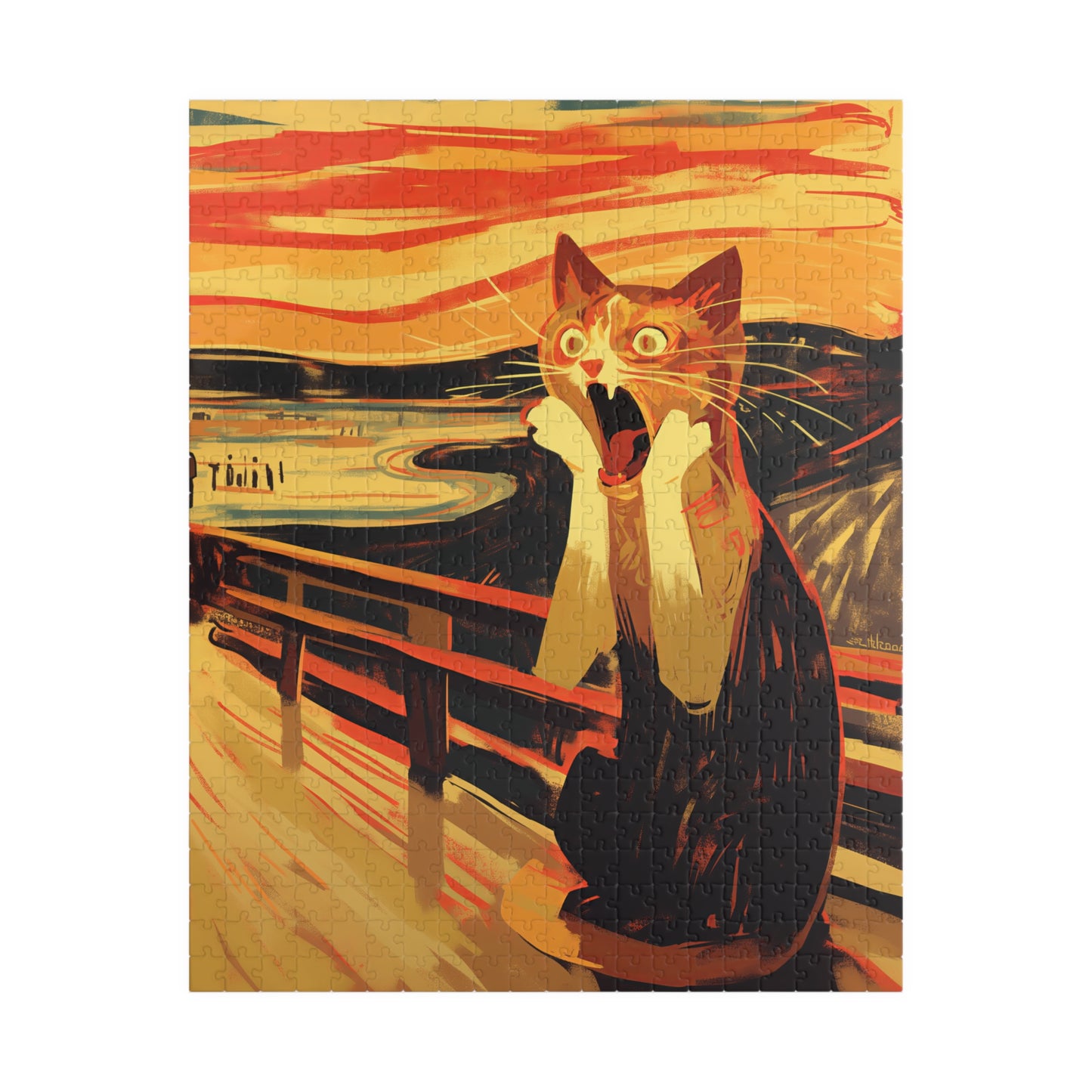 Jigsaw Puzzle "Cat Scream" (520, 1014-piece)