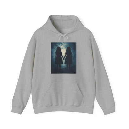 Unisex Heavy Blend™ Hooded Sweatshirt "Horror Twins" Halloween Series