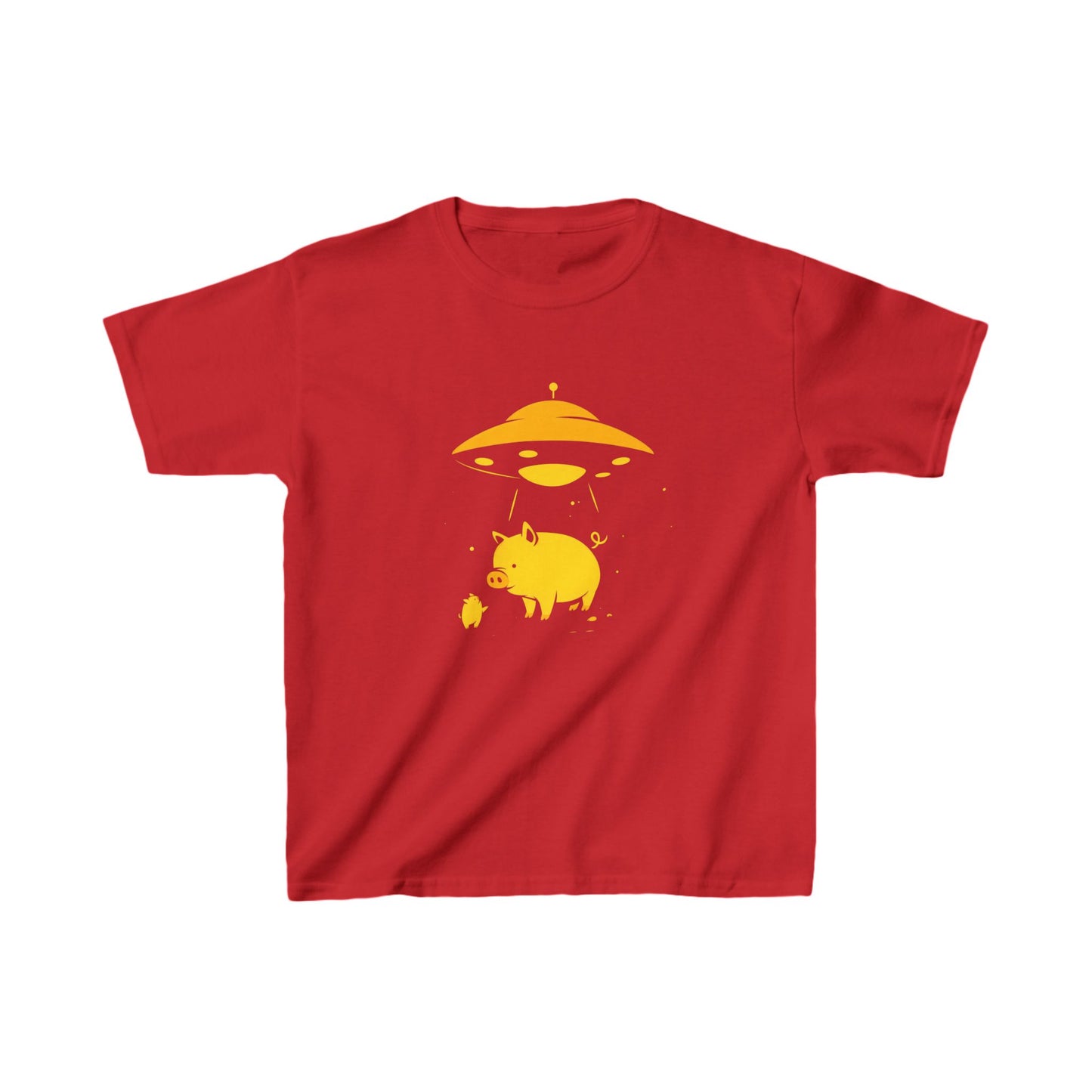 Kids Heavy Cotton™ Tee "UFO and Pig" T-shirts