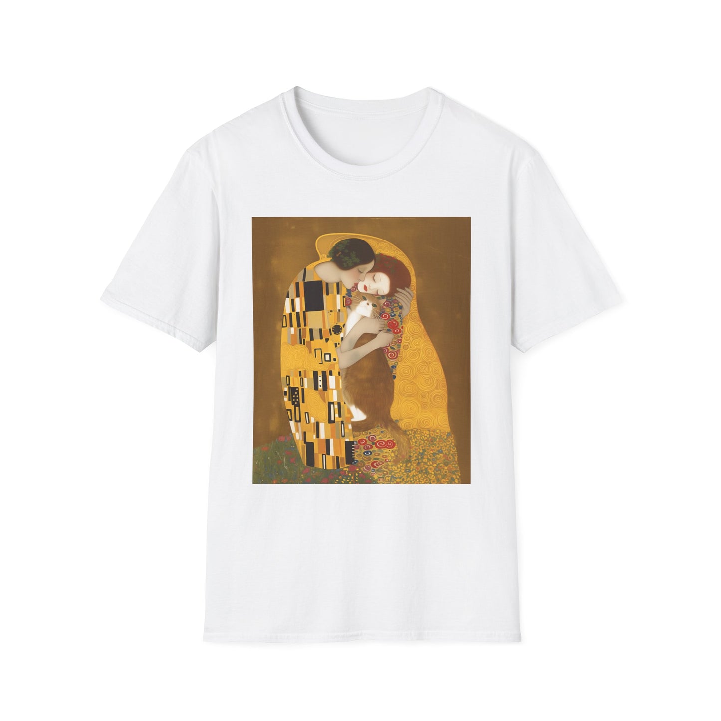 Unisex Softstyle T-Shirt "The Kiss and the Cat"