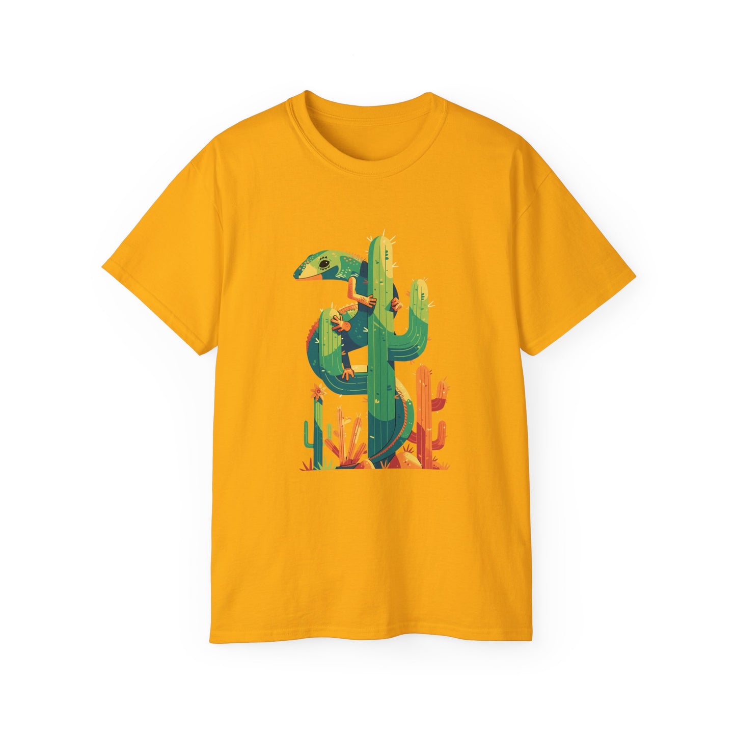 Unisex Ultra Cotton Tee "Lizard and Cactus" T-Shirt