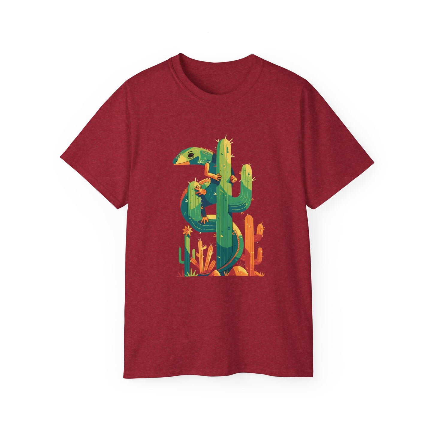 Unisex Ultra Cotton Tee "Lizard and Cactus" T-Shirt