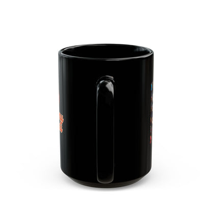 Black Mug "Dreamy Donuts" (11oz, 15oz)