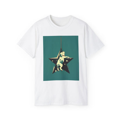 Unisex Ultra Cotton Tee "Dog and Star Ornament" T-Shirt