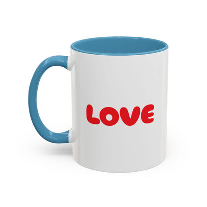 Accent Coffee Mug (11, 15oz) "Heart Flower"