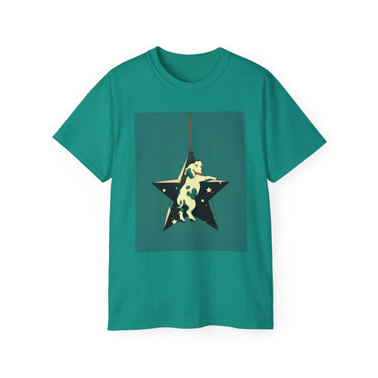 Unisex Ultra Cotton Tee "Dog and Star Ornament" T-Shirt