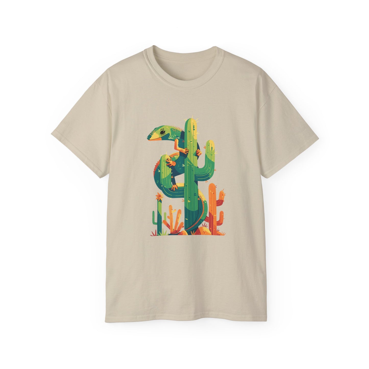 Unisex Ultra Cotton Tee "Lizard and Cactus" T-Shirt