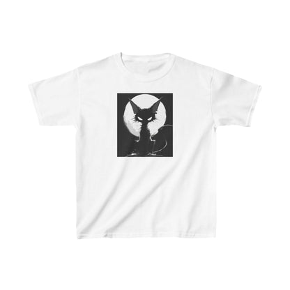 Kids Heavy Cotton™ Tee "Black Cat" T-shirts Halloween series