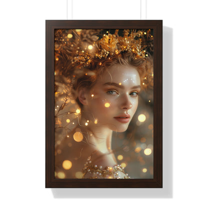 Framed Posters "Goddess of Golden Light"