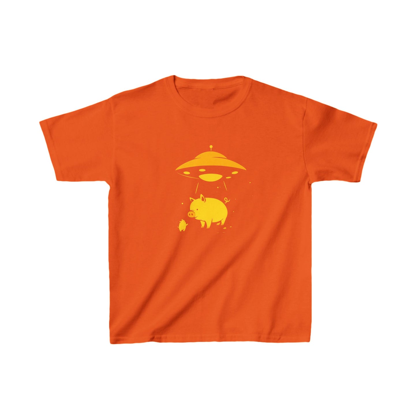 Kids Heavy Cotton™ Tee "UFO and Pig" T-shirts