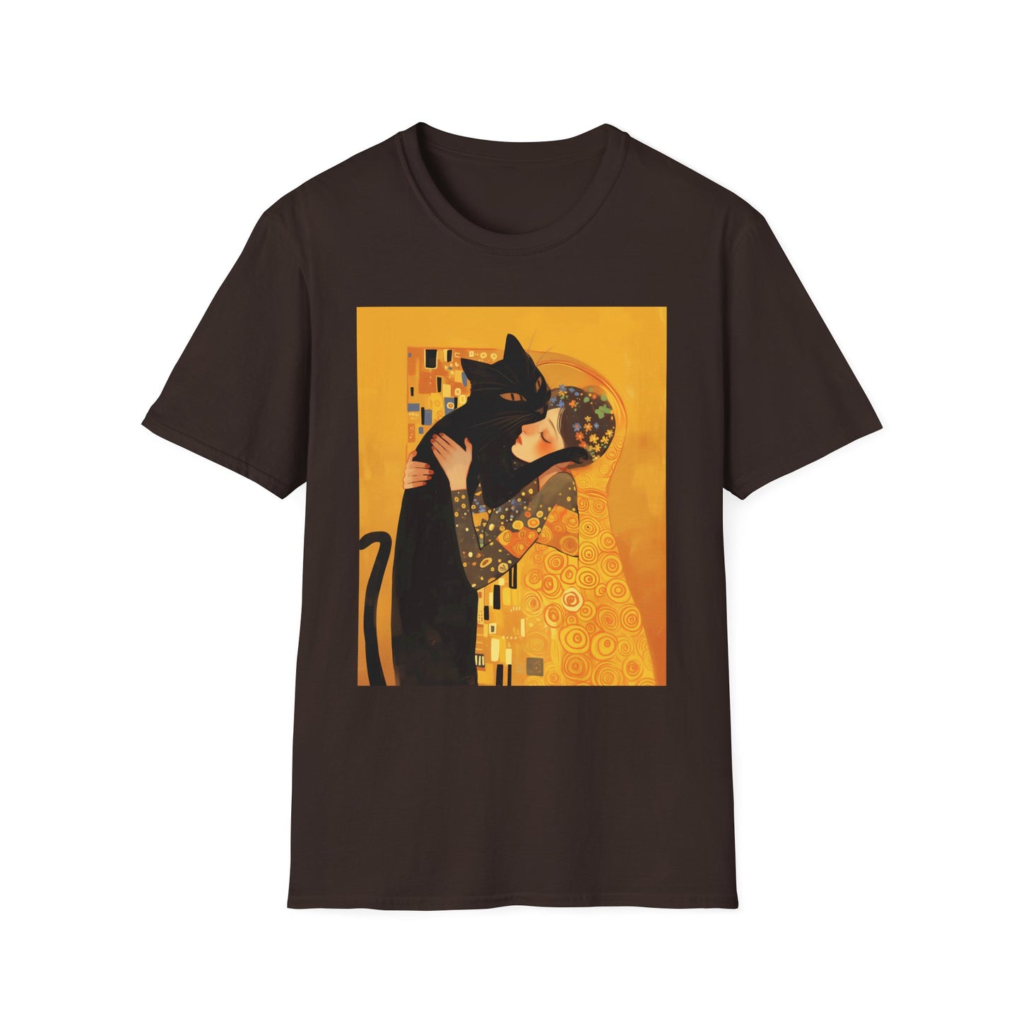 Unisex Softstyle T-Shirt "The Kiss and the Cat"