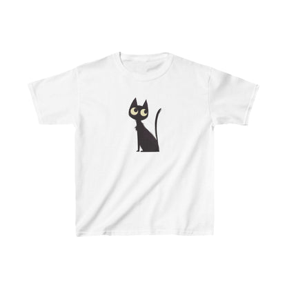 Kids Heavy Cotton™ Tee "Black Cat" T-shirts Halloween series