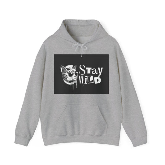 Unisex Heavy Blend™ Hooded Sweatshirt "Stay Wild Cat"