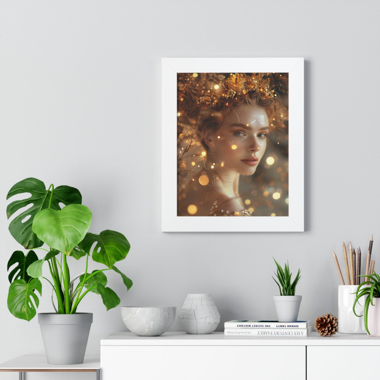 Framed Posters "Goddess of Golden Light"