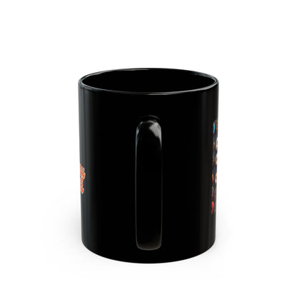 Black Mug "Dreamy Donuts" (11oz, 15oz)