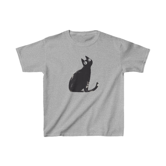 Kids Heavy Cotton™ Tee "Black Cat" T-shirts Halloween series