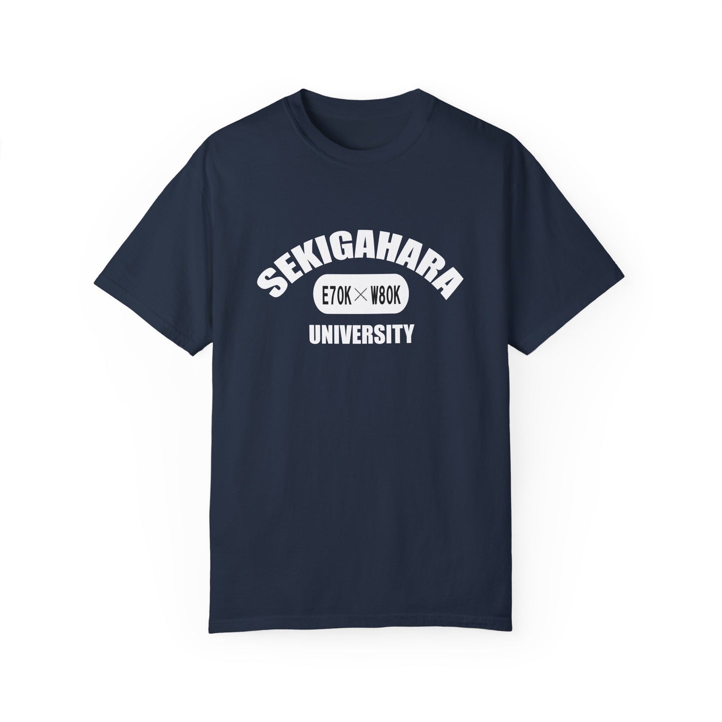 Unisex Garment-Dyed T-shirt "Sekigahara University" Fictional University Tee