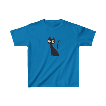 Kids Heavy Cotton™ Tee "Black Cat" T-shirts Halloween series