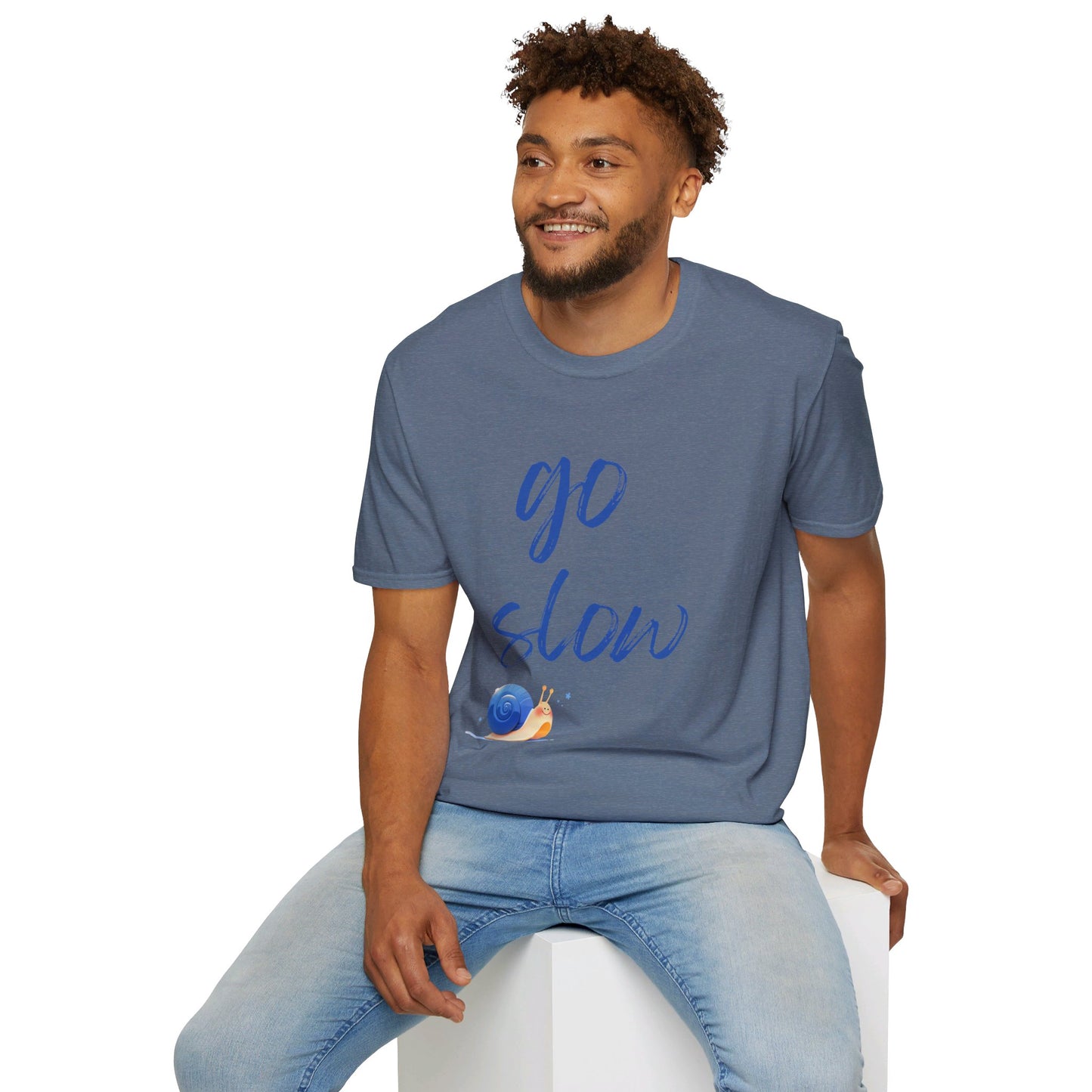 Unisex Softstyle T-Shirt "Go Slow"