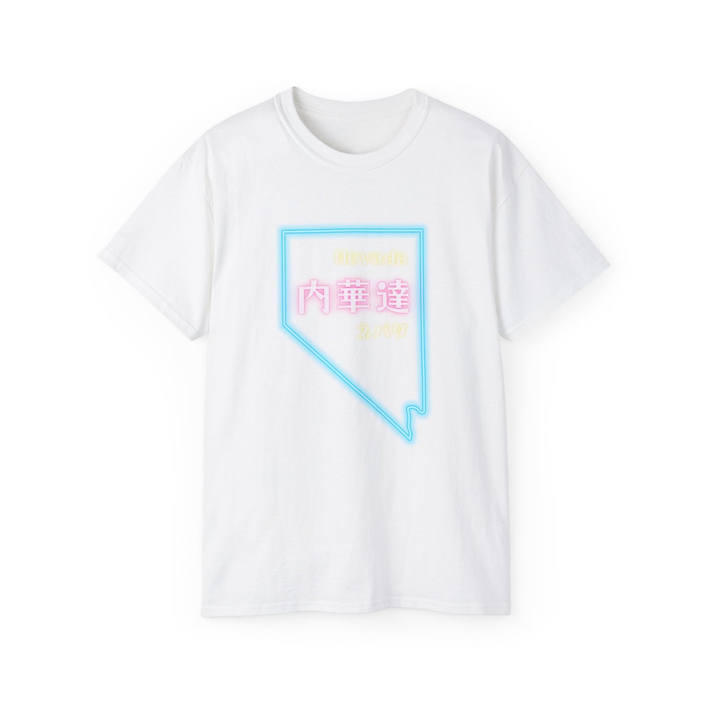 Unisex Ultra Cotton Tee "Nevada" Kanji Series for the Names of U.S. States T-Shirt