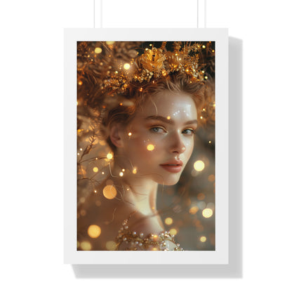 Framed Posters "Goddess of Golden Light"