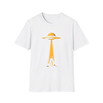 Unisex Softstyle T-Shirt "UFO and Girl"