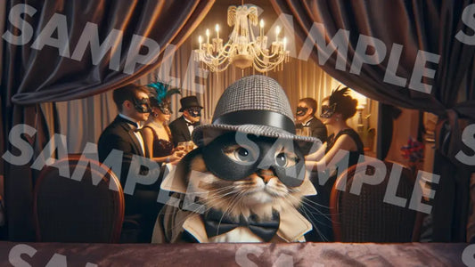 Digital Image Great Detective Cat Wallpaper Dl0016