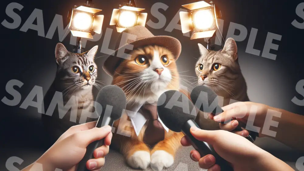 Digital Image Great Detective Cat Wallpaper Dl0023