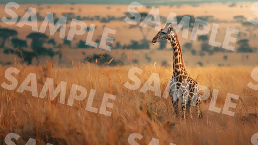 Digital Image Picture Photo Animal Giraffe Background Dl0635