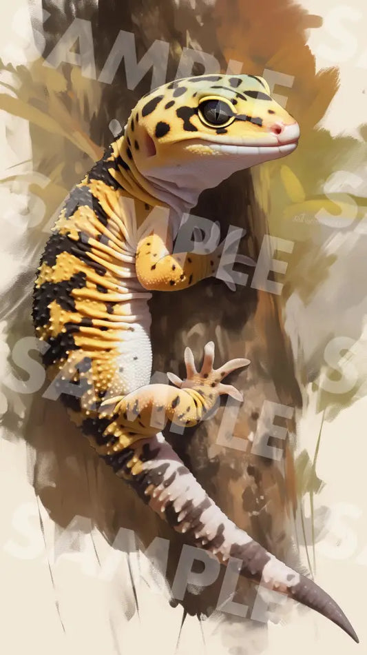 Digital Image Picture Photo Art Animal Leopard Gecko Wallpaper Background dl0762