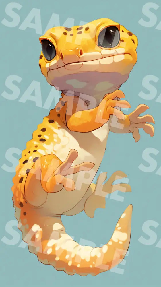 Digital Image Picture Photo Art Animal Leopard Gecko Wallpaper Background dl0763