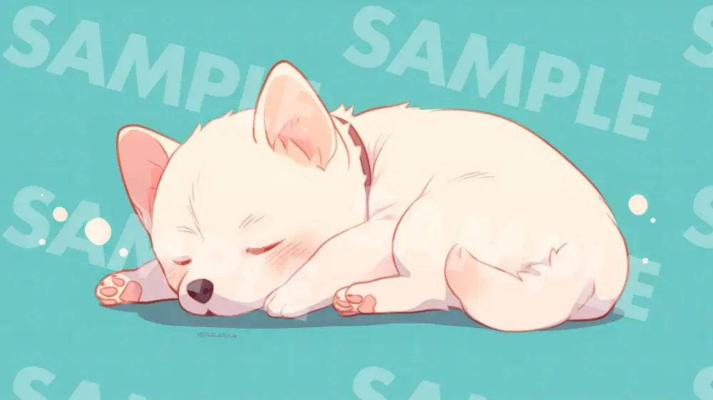 Digital Image Picture Photo Art Animal Sleeping Dog Wallpaper Background dl0796