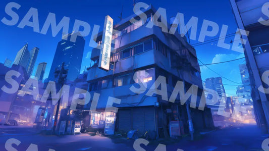 Digital Image Picture Photo Art Building At Night Wallpaper Background Dl0427