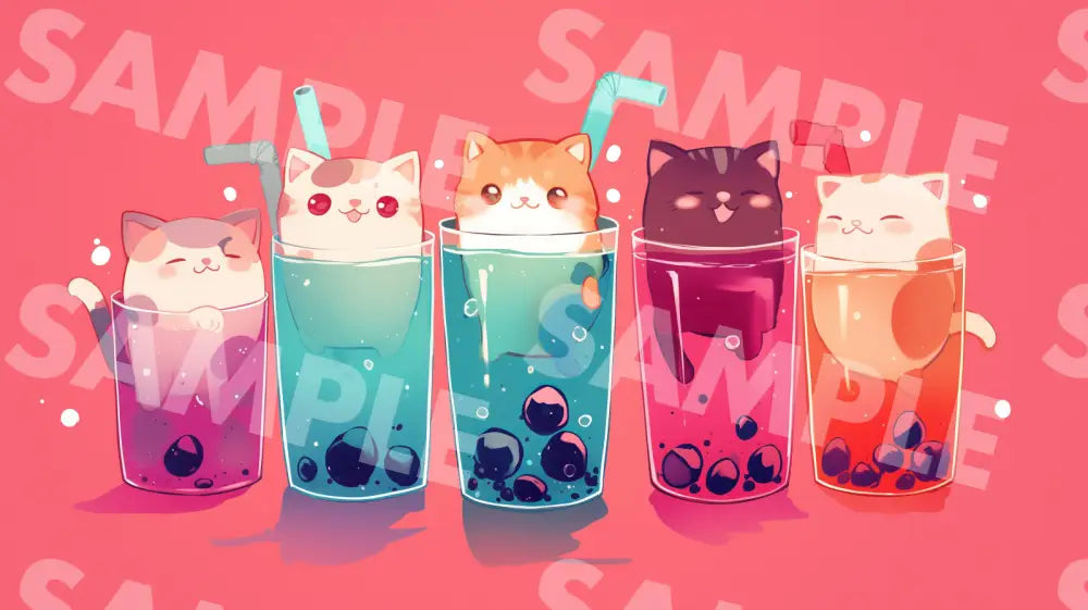 Digital Image Picture Photo Art Cat Boba Wallpaper Background Dl0720