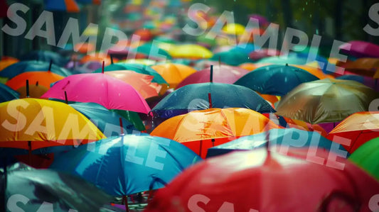 Digital Image Picture Photo Art Colorful Umbrella Wallpaper Background Dl0390