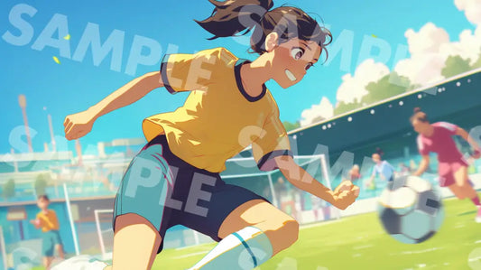 Digital Image Picture Photo Art Girl Soccer Wallpaper Background Dl0570